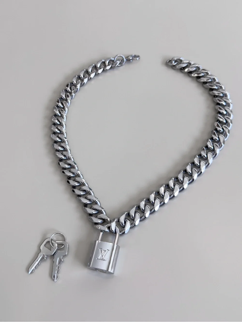 LV Lock Necklace (with keys)